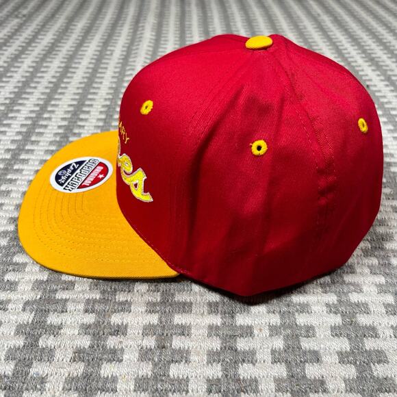 Vintage NHL Calgary Flames Snapback Cap Hat 90s Zephyr NEW NWT Script - Picture 3 of 7